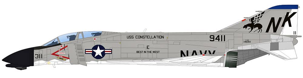ホビーマスター　F-4B ファントム　VF-143 HA19051 Amazon.co.jp: HOBBY MASTER 1/72 F-4B Phantom II VF-143 PUKIN DOGS